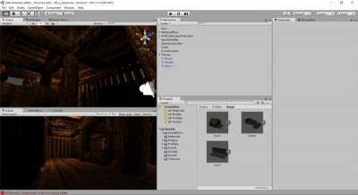 Unity VR ホラーゲーム 開発画面3