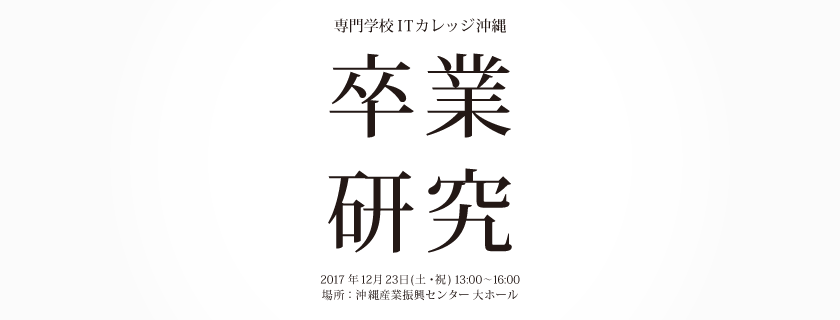 12月23日 第15回 卒業研究発表会