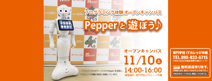 プログラミング体験 「Pepper と 遊ぼう♪」